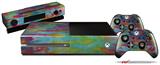 Tie Dye Tiger 100 - Holiday Bundle Decal Style Skin fits XBOX One Console Original, Kinect and 2 Controllers (XBOX SYSTEM NOT INCLUDED)
