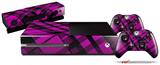 Pink Plaid - Holiday Bundle Decal Style Skin fits XBOX One Console Original, Kinect and 2 Controllers (XBOX SYSTEM NOT INCLUDED)