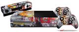 Abstract Graffiti - Holiday Bundle Decal Style Skin fits XBOX One Console Original, Kinect and 2 Controllers (XBOX SYSTEM NOT INCLUDED)