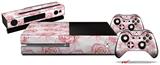 Flowers Pattern Roses 13 - Holiday Bundle Decal Style Skin fits XBOX One Console Original, Kinect and 2 Controllers (XBOX SYSTEM NOT INCLUDED)