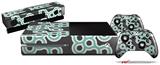 Locknodes 02 Seafoam Green - Holiday Bundle Decal Style Skin fits XBOX One Console Original, Kinect and 2 Controllers (XBOX SYSTEM NOT INCLUDED)