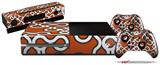 Locknodes 03 Burnt Orange - Holiday Bundle Decal Style Skin fits XBOX One Console Original, Kinect and 2 Controllers (XBOX SYSTEM NOT INCLUDED)