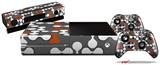 Locknodes 04 Burnt Orange - Holiday Bundle Decal Style Skin fits XBOX One Console Original, Kinect and 2 Controllers (XBOX SYSTEM NOT INCLUDED)