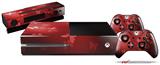 Bokeh Butterflies Red - Holiday Bundle Decal Style Skin fits XBOX One Console Original, Kinect and 2 Controllers (XBOX SYSTEM NOT INCLUDED)