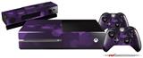 Bokeh Hearts Purple - Holiday Bundle Decal Style Skin fits XBOX One Console Original, Kinect and 2 Controllers (XBOX SYSTEM NOT INCLUDED)