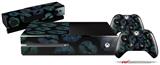 Blue Green And Black Lips - Holiday Bundle Decal Style Skin fits XBOX One Console Original, Kinect and 2 Controllers (XBOX SYSTEM NOT INCLUDED)