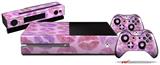 Pink Lips - Holiday Bundle Decal Style Skin fits XBOX One Console Original, Kinect and 2 Controllers (XBOX SYSTEM NOT INCLUDED)