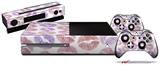 Pink Purple Lips - Holiday Bundle Decal Style Skin fits XBOX One Console Original, Kinect and 2 Controllers (XBOX SYSTEM NOT INCLUDED)