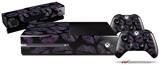 Purple And Black Lips - Holiday Bundle Decal Style Skin fits XBOX One Console Original, Kinect and 2 Controllers (XBOX SYSTEM NOT INCLUDED)