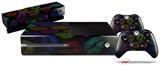 Rainbow Lips Black - Holiday Bundle Decal Style Skin fits XBOX One Console Original, Kinect and 2 Controllers (XBOX SYSTEM NOT INCLUDED)