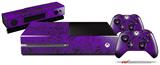 Folder Doodles Purple - Holiday Bundle Decal Style Skin fits XBOX One Console Original, Kinect and 2 Controllers (XBOX SYSTEM NOT INCLUDED)