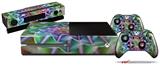 Spiral - Holiday Bundle Decal Style Skin fits XBOX One Console Original, Kinect and 2 Controllers (XBOX SYSTEM NOT INCLUDED)