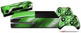 Paint Blend Green - Holiday Bundle Decal Style Skin fits XBOX One Console Original, Kinect and 2 Controllers (XBOX SYSTEM NOT INCLUDED)