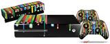 Color Drops - Holiday Bundle Decal Style Skin fits XBOX One Console Original, Kinect and 2 Controllers (XBOX SYSTEM NOT INCLUDED)