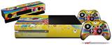 Rainbow Music - Holiday Bundle Decal Style Skin fits XBOX One Console Original, Kinect and 2 Controllers (XBOX SYSTEM NOT INCLUDED)