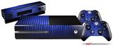 Binary Rain Blue - Holiday Bundle Decal Style Skin fits XBOX One Console Original, Kinect and 2 Controllers (XBOX SYSTEM NOT INCLUDED)