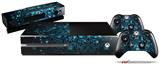 Blue Flower Bomb Starry Night - Holiday Bundle Decal Style Skin fits XBOX One Console Original, Kinect and 2 Controllers (XBOX SYSTEM NOT INCLUDED)