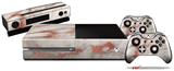 Rose Gold Gilded Marble - Holiday Bundle Decal Style Skin fits XBOX One Console Original, Kinect and 2 Controllers (XBOX SYSTEM NOT INCLUDED)