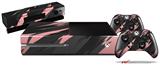 Jagged Camo Pink - Holiday Bundle Decal Style Skin fits XBOX One Console Original, Kinect and 2 Controllers (XBOX SYSTEM NOT INCLUDED)