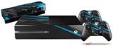 Baja 0014 Blue Medium - Holiday Bundle Decal Style Skin fits XBOX One Console Original, Kinect and 2 Controllers (XBOX SYSTEM NOT INCLUDED)