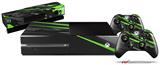 Baja 0014 Neon Green - Holiday Bundle Decal Style Skin fits XBOX One Console Original, Kinect and 2 Controllers (XBOX SYSTEM NOT INCLUDED)