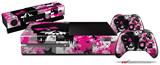 Scene Girl Skull - Holiday Bundle Decal Style Skin fits XBOX One Console Original, Kinect and 2 Controllers (XBOX SYSTEM NOT INCLUDED)