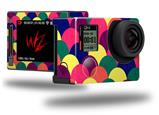 Brushed Cirlces Multi Dark - Decal Style Skin fits GoPro Hero 4 Silver Camera (GOPRO SOLD SEPARATELY)