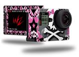 Pink Bow Skull - Decal Style Skin fits GoPro Hero 4 Silver Camera (GOPRO SOLD SEPARATELY)