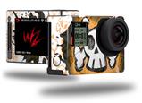 Cartoon Skull Orange - Decal Style Skin fits GoPro Hero 4 Silver Camera (GOPRO SOLD SEPARATELY)