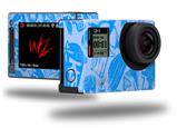 Skull Sketches Blue - Decal Style Skin fits GoPro Hero 4 Silver Camera (GOPRO SOLD SEPARATELY)