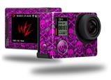 Pink Skull Bones - Decal Style Skin fits GoPro Hero 4 Silver Camera (GOPRO SOLD SEPARATELY)