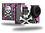 Pink Bow Skull - Decal Style Skin fits GoPro Hero 4 Black Camera (GOPRO SOLD SEPARATELY)