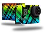 Rainbow Plaid - Decal Style Skin fits GoPro Hero 4 Black Camera (GOPRO SOLD SEPARATELY)