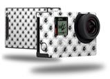 Kearas Daisies Black on White - Decal Style Skin fits GoPro Hero 4 Black Camera (GOPRO SOLD SEPARATELY)