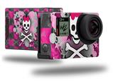 Princess Skull Heart - Decal Style Skin fits GoPro Hero 4 Black Camera (GOPRO SOLD SEPARATELY)