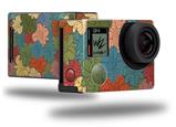 Flowers Pattern 01 - Decal Style Skin fits GoPro Hero 4 Black Camera (GOPRO SOLD SEPARATELY)