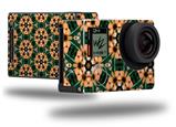 Floral Pattern Orange - Decal Style Skin fits GoPro Hero 4 Black Camera (GOPRO SOLD SEPARATELY)