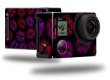 Red Pink And Black Lips - Decal Style Skin fits GoPro Hero 4 Black Camera (GOPRO SOLD SEPARATELY)