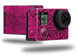 Folder Doodles Fuchsia - Decal Style Skin fits GoPro Hero 4 Black Camera (GOPRO SOLD SEPARATELY)