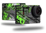 Baja 0032 Neon Green - Decal Style Skin fits GoPro Hero 4 Black Camera (GOPRO SOLD SEPARATELY)