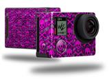 Pink Skull Bones - Decal Style Skin fits GoPro Hero 4 Black Camera (GOPRO SOLD SEPARATELY)