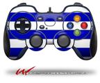 Psycho Stripes Blue and White - Decal Style Skin fits Logitech F310 Gamepad Controller (CONTROLLER SOLD SEPARATELY)