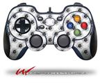 Kearas Daisies Black on White - Decal Style Skin fits Logitech F310 Gamepad Controller (CONTROLLER SOLD SEPARATELY)