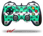 Kearas Daisies Stripe Sea Foam - Decal Style Skin fits Logitech F310 Gamepad Controller (CONTROLLER SOLD SEPARATELY)