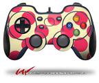 Kearas Polka Dots Pink On Cream - Decal Style Skin fits Logitech F310 Gamepad Controller (CONTROLLER SOLD SEPARATELY)