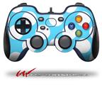 Kearas Polka Dots White And Blue - Decal Style Skin fits Logitech F310 Gamepad Controller (CONTROLLER SOLD SEPARATELY)