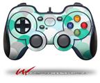 Brushed Circles Seafoam - Decal Style Skin fits Logitech F310 Gamepad Controller (CONTROLLER SOLD SEPARATELY)