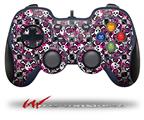 Splatter Girly Skull Pink - Decal Style Skin fits Logitech F310 Gamepad Controller (CONTROLLER SOLD SEPARATELY)