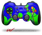 Drip Blue Green Red - Decal Style Skin fits Logitech F310 Gamepad Controller (CONTROLLER SOLD SEPARATELY)