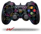 Kearas Peace Signs Black - Decal Style Skin fits Logitech F310 Gamepad Controller (CONTROLLER SOLD SEPARATELY)